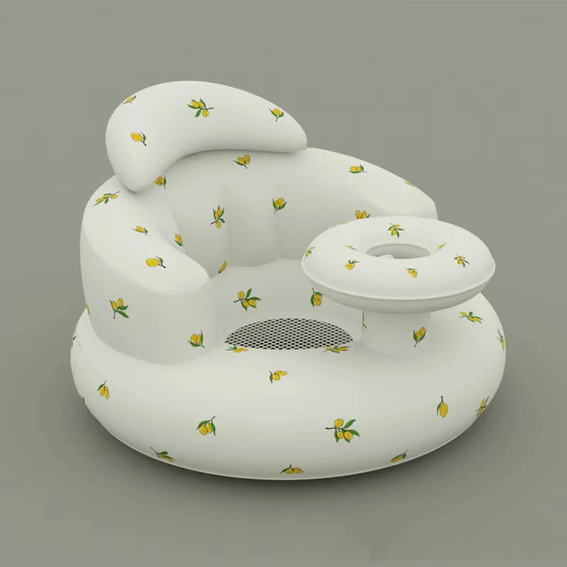 Inflatable Baby Seat Sofa Bathroom Stool Baby Resting Armchair Foldable Baby Feeding Dining Chair Learning Sitting Seats