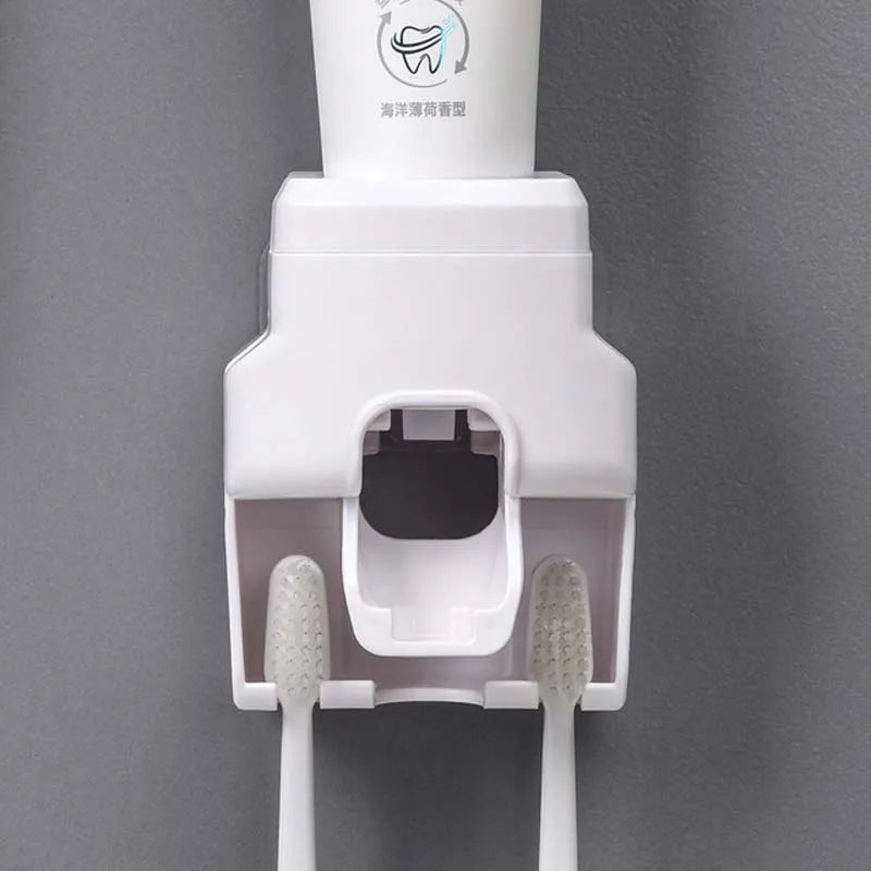 Automatic Toothpaste Dispenser Wall Mount Waterproof Toothpaste Squeezer For Home Toothbrush Holder Bathroom Accessories