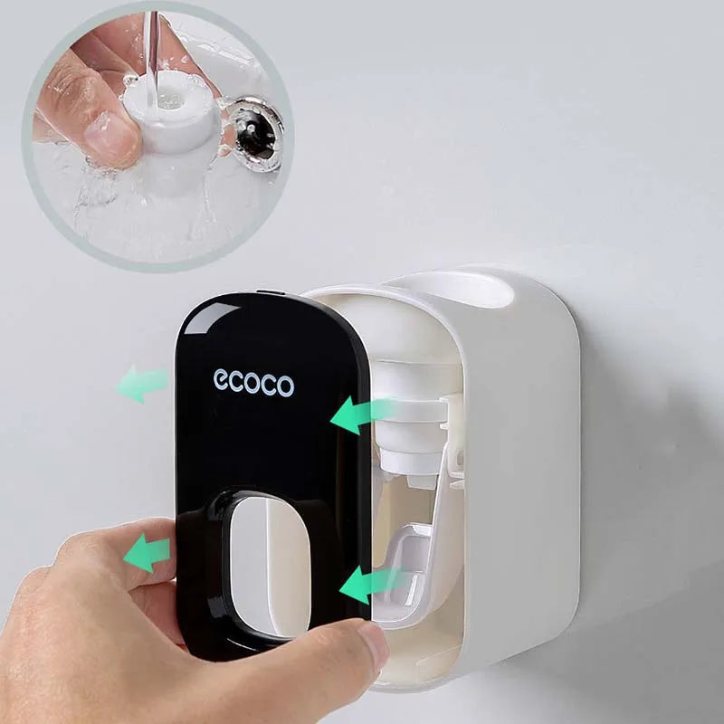 Automatic Toothpaste Dispenser Wall Mount Waterproof Toothpaste Squeezer For Home Toothbrush Holder Bathroom Accessories