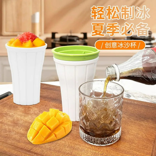 DIY Slushy Cup Ice Maker Cup Homemade Smoothie Milkshake Bottle Durable Slushy Ice Cream Maker Squeeze Slush Quick Slushy Maker