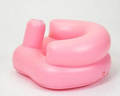 Inflatable Baby Seat Sofa Bathroom Stool Baby Resting Armchair Foldable Baby Feeding Dining Chair Learning Sitting Seats