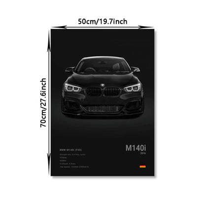 Famous Cars M5 918 GT3 Canvas Wall Art Print Poster G63 STO SLS Decorative Mural Modern Home Decor Birthday Gift Unframed