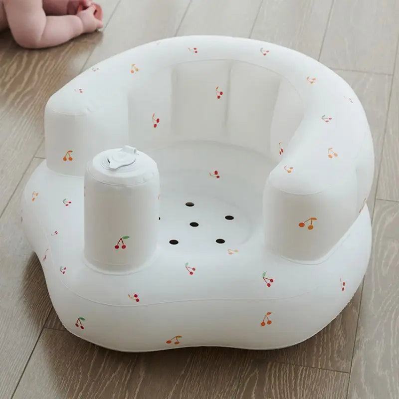 Inflatable Baby Seat Sofa Bathroom Stool Baby Resting Armchair Foldable Baby Feeding Dining Chair Learning Sitting Seats