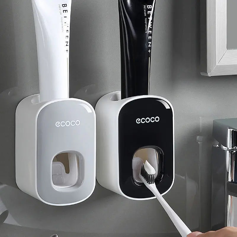 Automatic Toothpaste Dispenser Wall Mount Waterproof Toothpaste Squeezer For Home Toothbrush Holder Bathroom Accessories