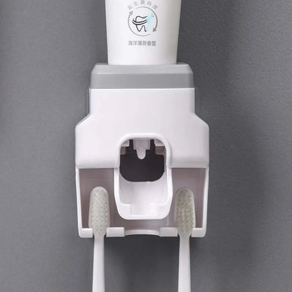 Automatic Toothpaste Dispenser Wall Mount Waterproof Toothpaste Squeezer For Home Toothbrush Holder Bathroom Accessories