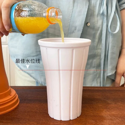DIY Slushy Cup Ice Maker Cup Homemade Smoothie Milkshake Bottle Durable Slushy Ice Cream Maker Squeeze Slush Quick Slushy Maker