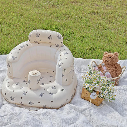 Inflatable Baby Seat Sofa Bathroom Stool Baby Resting Armchair Foldable Baby Feeding Dining Chair Learning Sitting Seats