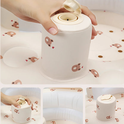 Inflatable Baby Seat Sofa Bathroom Stool Baby Resting Armchair Foldable Baby Feeding Dining Chair Learning Sitting Seats
