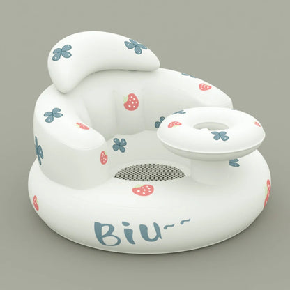 Inflatable Baby Seat Sofa Bathroom Stool Baby Resting Armchair Foldable Baby Feeding Dining Chair Learning Sitting Seats