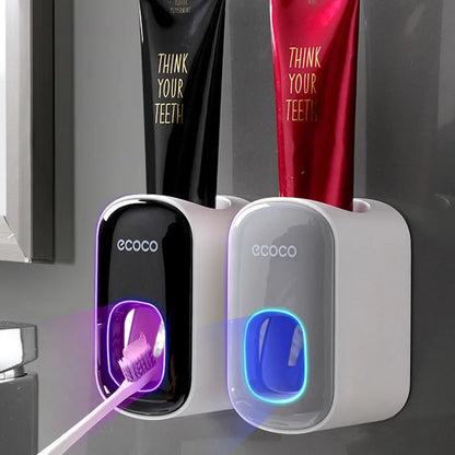 Automatic Toothpaste Dispenser Wall Mount Waterproof Toothpaste Squeezer For Home Toothbrush Holder Bathroom Accessories