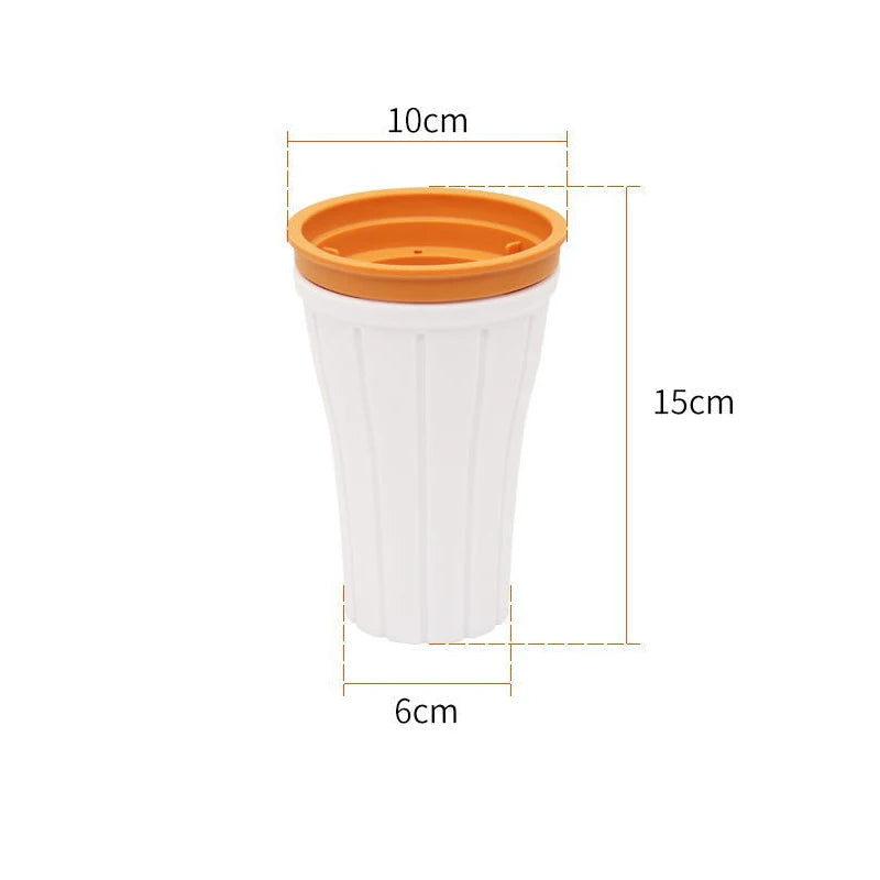 DIY Slushy Cup Ice Maker Cup Homemade Smoothie Milkshake Bottle Durable Slushy Ice Cream Maker Squeeze Slush Quick Slushy Maker