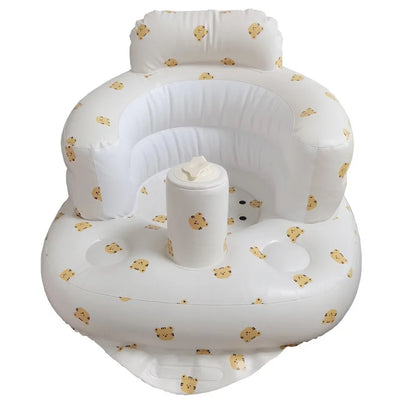 Inflatable Baby Seat Sofa Bathroom Stool Baby Resting Armchair Foldable Baby Feeding Dining Chair Learning Sitting Seats