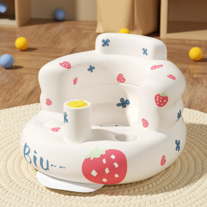 Inflatable Baby Seat Sofa Bathroom Stool Baby Resting Armchair Foldable Baby Feeding Dining Chair Learning Sitting Seats