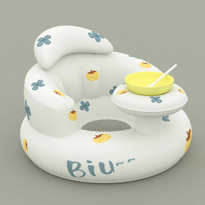 Inflatable Baby Seat Sofa Bathroom Stool Baby Resting Armchair Foldable Baby Feeding Dining Chair Learning Sitting Seats