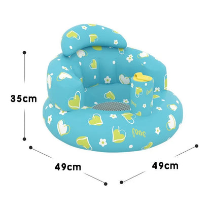 Inflatable Baby Seat Sofa Bathroom Stool Baby Resting Armchair Foldable Baby Feeding Dining Chair Learning Sitting Seats