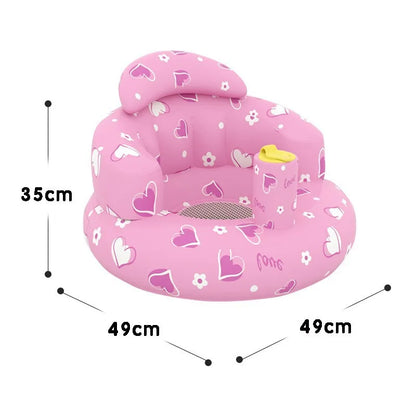 Inflatable Baby Seat Sofa Bathroom Stool Baby Resting Armchair Foldable Baby Feeding Dining Chair Learning Sitting Seats