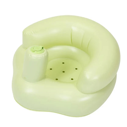 Inflatable Baby Seat Sofa Bathroom Stool Baby Resting Armchair Foldable Baby Feeding Dining Chair Learning Sitting Seats